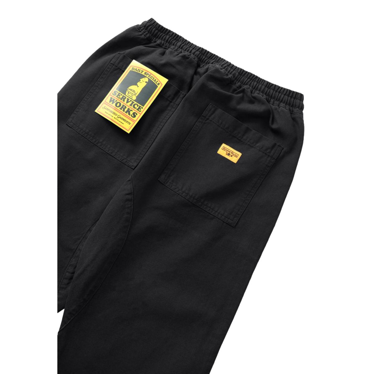 Canvas Chef Pant Black - Fatigue Pant