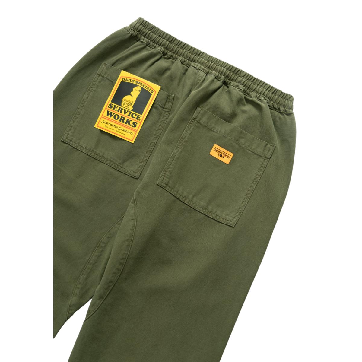 Canvas Chef Pant Olive - Fatigue Pant