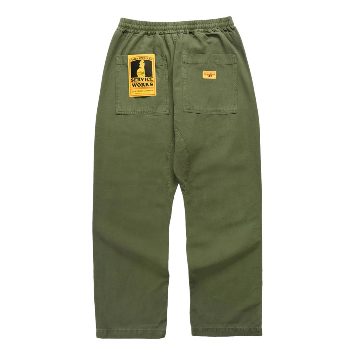 Canvas Chef Pant Olive - Fatigue Pant