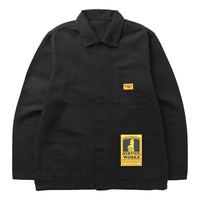 Canvas Coverall Jacket Black - Chore Coat