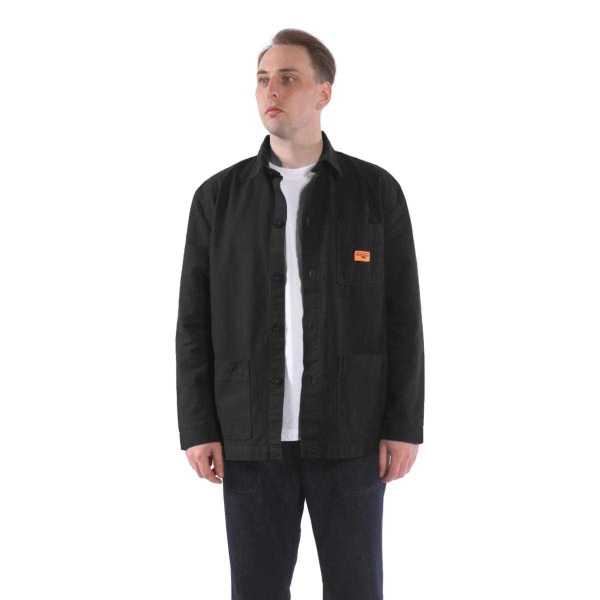 Canvas Coverall Jacket Black - Chore Coat