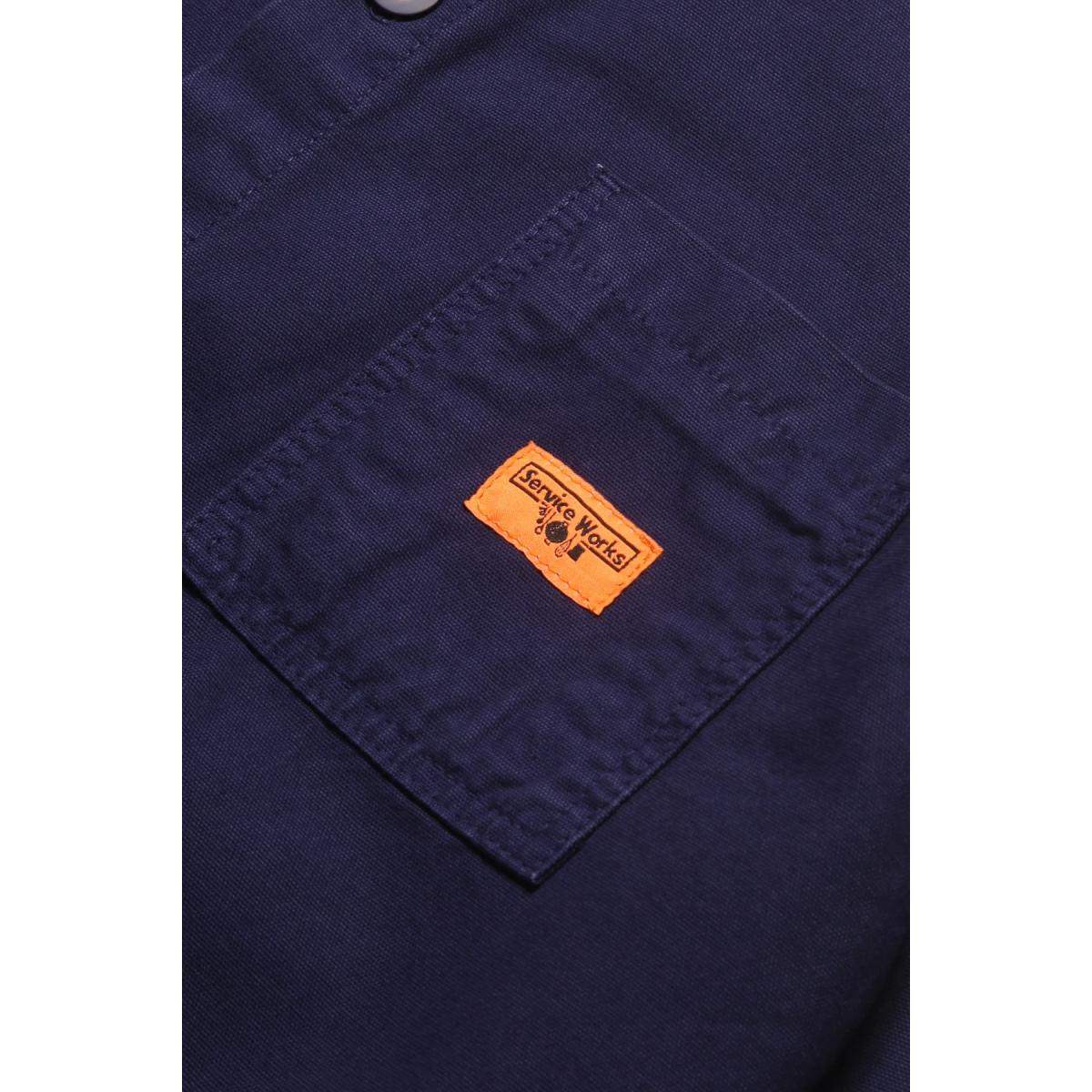 Canvas Coverall Jacket Navy - Chore Coat