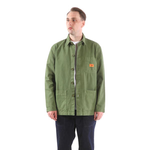 Canvas Coverall Jacket Olive - Chore Coat