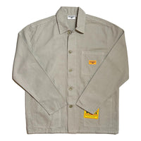 Canvas Coverall Jacket Stone - Chore Coat