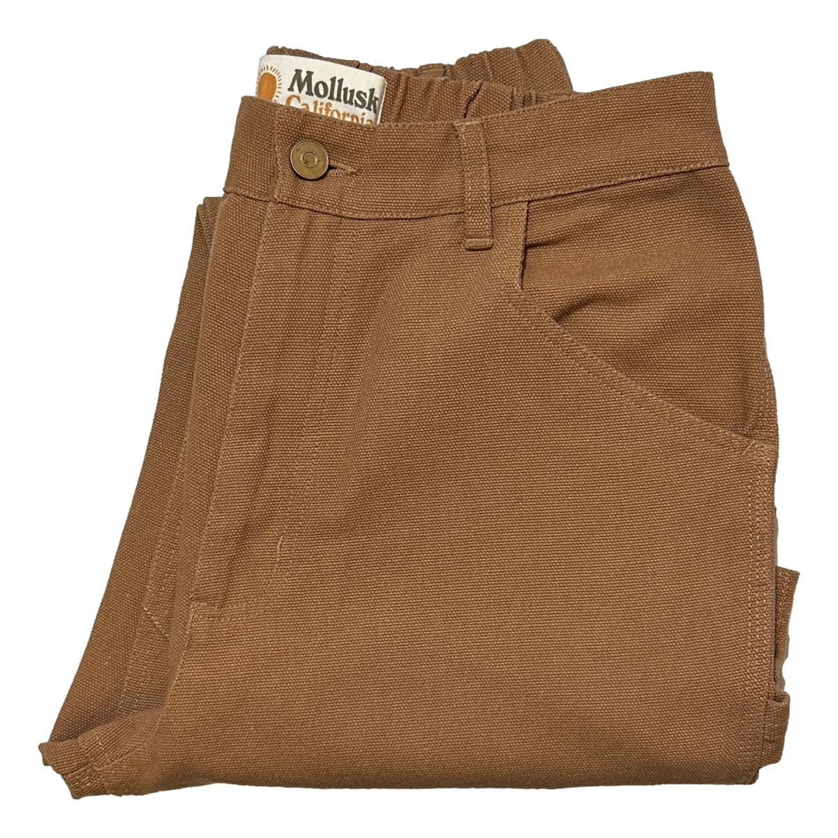 Canvas Work Pants: Almond