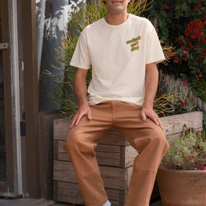 Canvas Work Pants: Almond