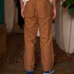 Canvas Work Pants: Almond
