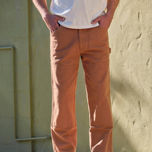 Canvas Work Pants: Almond