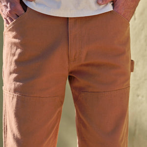 Canvas Work Pants: Almond
