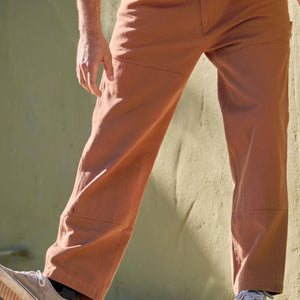 Canvas Work Pants: Almond