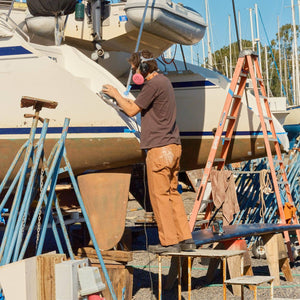 Canvas Work Pants: Almond
