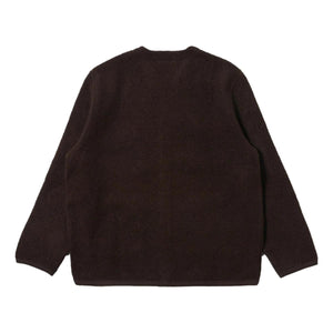 Cardigan Brown Wool Fleece - Cardigan