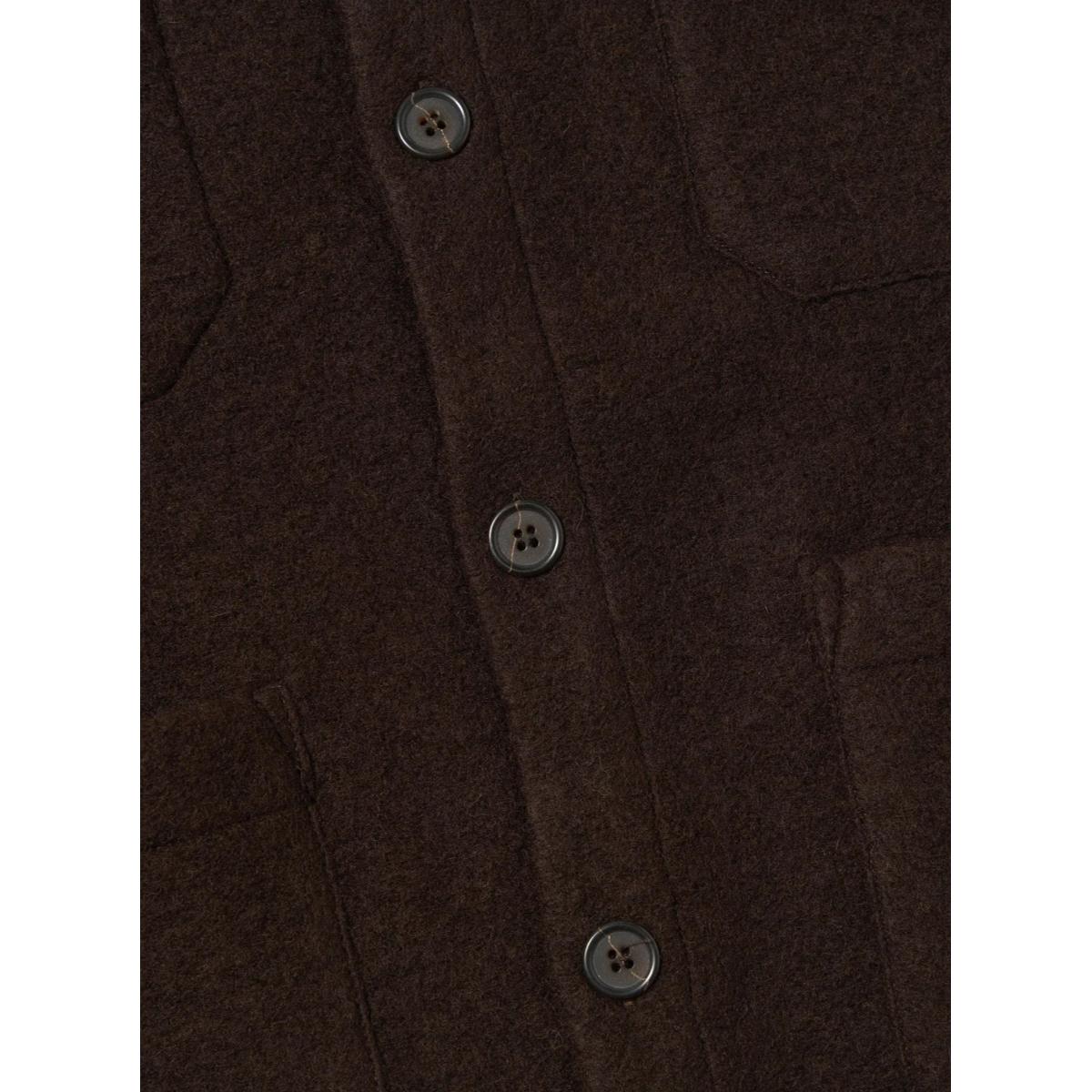 Cardigan Brown Wool Fleece - Cardigan