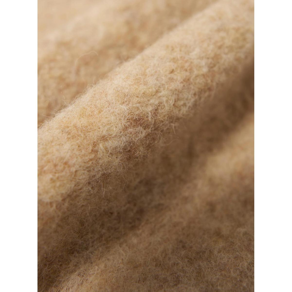 Cardigan Fawn Wool Fleece Cardigan