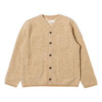 Cardigan Fawn Wool Fleece Cardigan