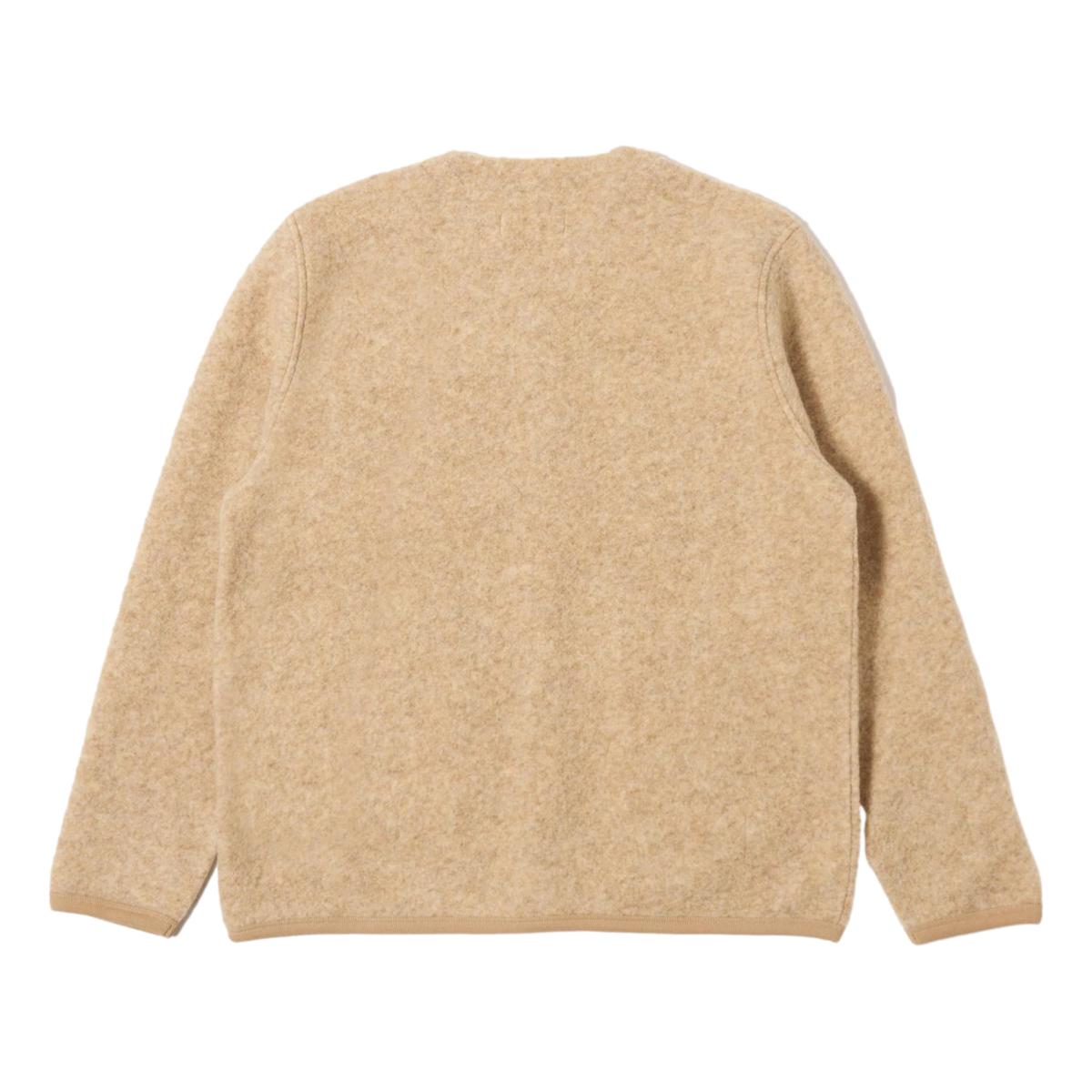 Cardigan Fawn Wool Fleece Cardigan