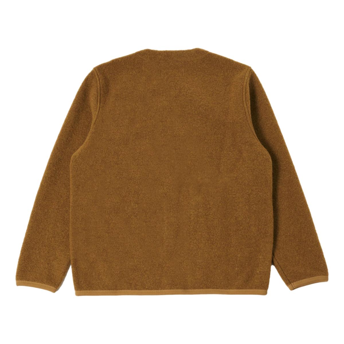 Cardigan Mustard Wool Fleece - Cardigan