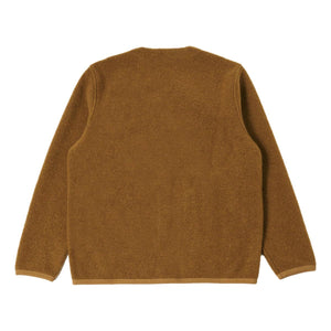 Cardigan Mustard Wool Fleece - Cardigan