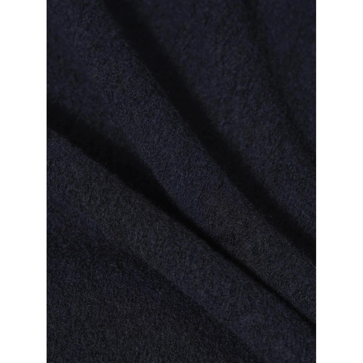 Cardigan Navy Wool Fleece Cardigan