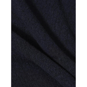 Cardigan Navy Wool Fleece Cardigan