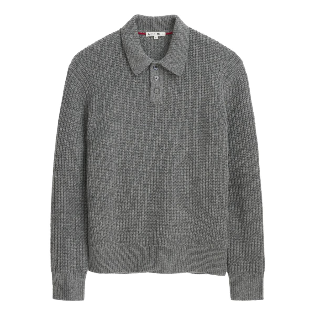 Carl Polo Sweater In Chunky Wool - Sweater