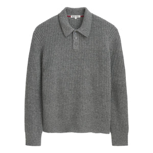 Carl Polo Sweater In Chunky Wool - Sweater