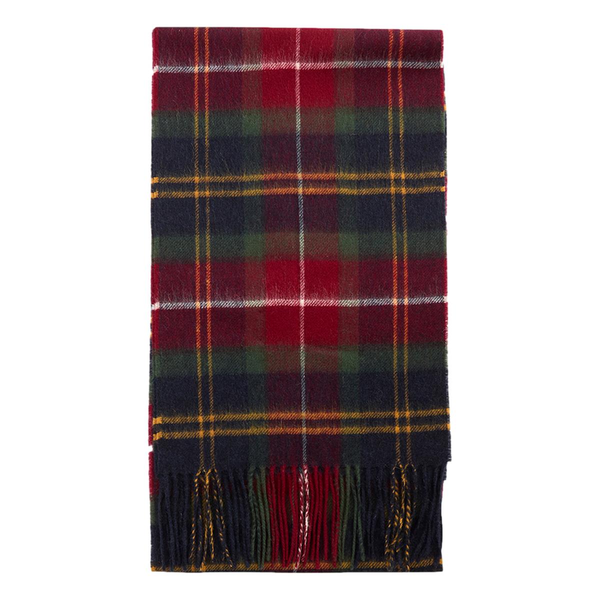 Cashmere Scarf Winterberry Tartan - Scarf