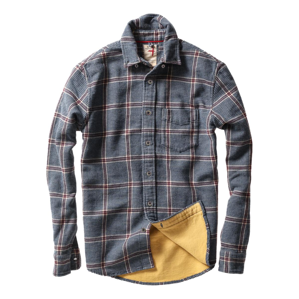 Chamois Lined Flannel Blue Khaki Red - Shirts