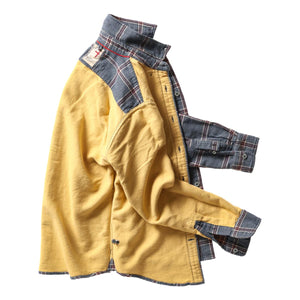 Chamois Lined Flannel Blue Khaki Red - Shirts