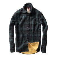 Chamois Lined Flannel Green Navy Black - Shirts