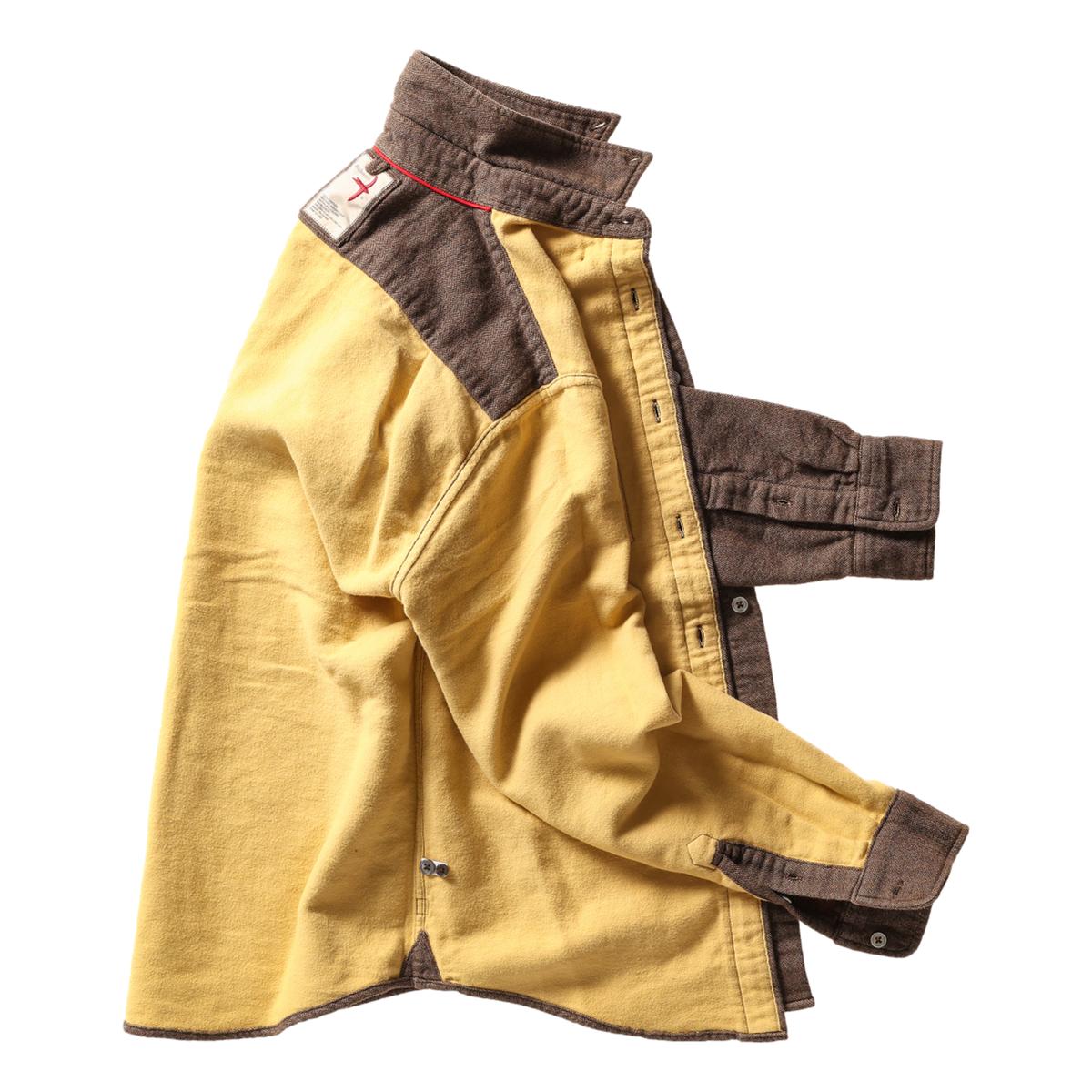 Chamois Lined Flannel Rustic Brn Hbone - Shirts