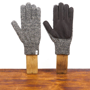 Upstate Stock - Charcoal Melange Ragg Wool Full Glove