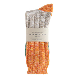 Charlie Collection Orange & Green - Socks