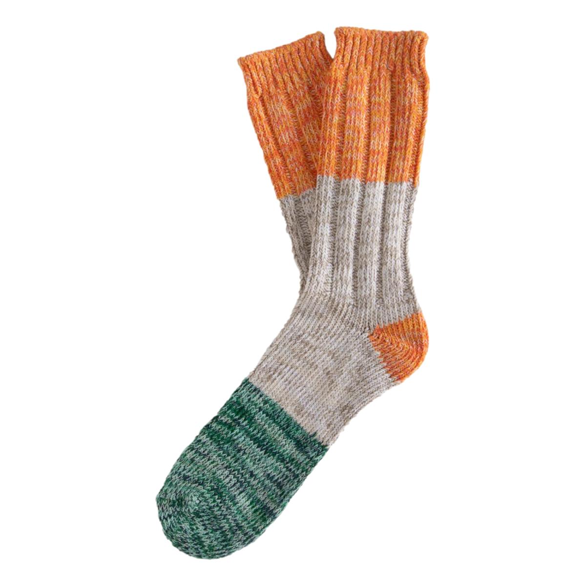 Charlie Collection Orange & Green - Socks