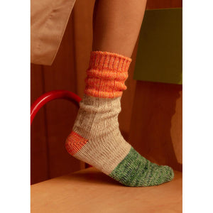 Charlie Collection Orange & Green - Socks