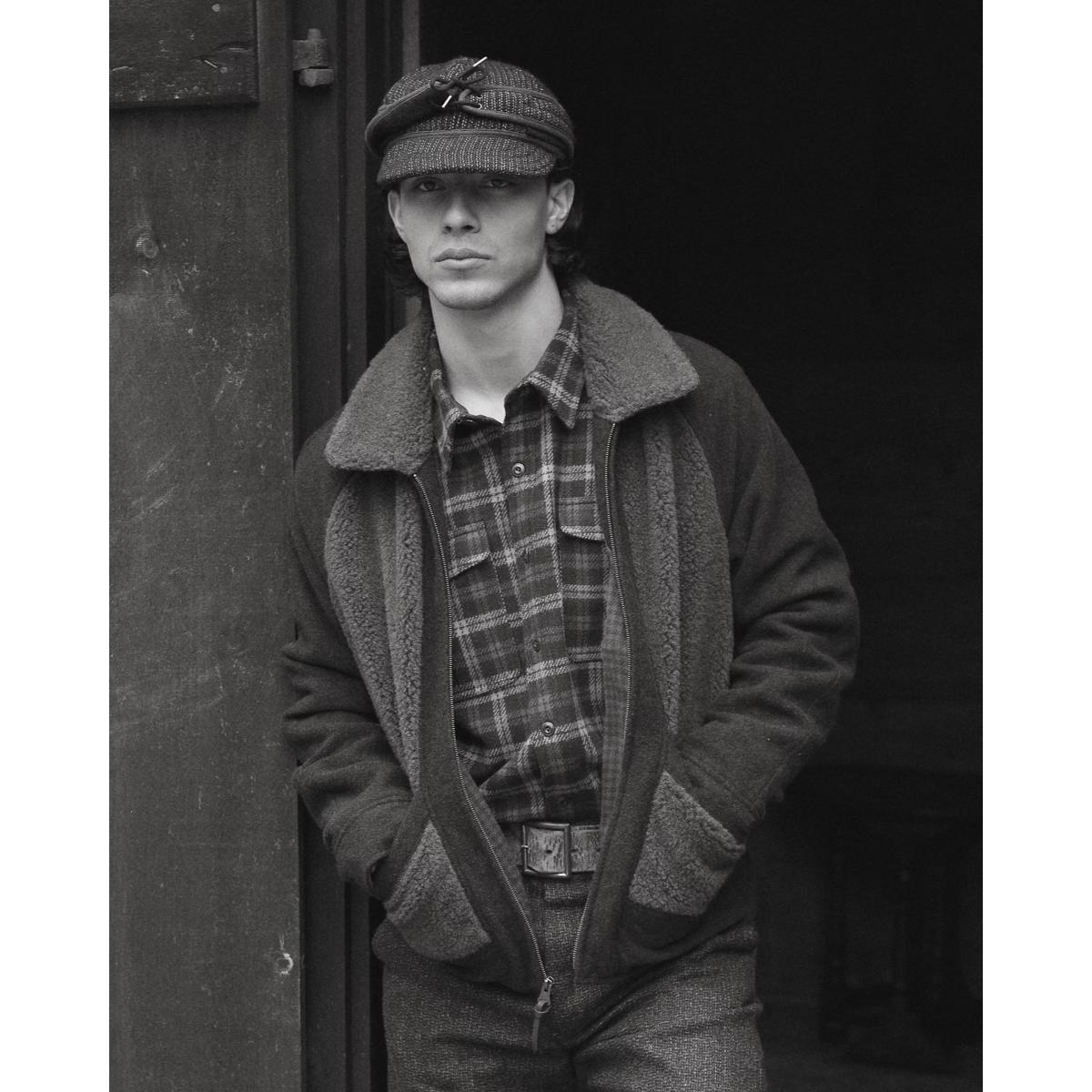 Checked Wool Twill Workshirt Red Yellow - Overshirt