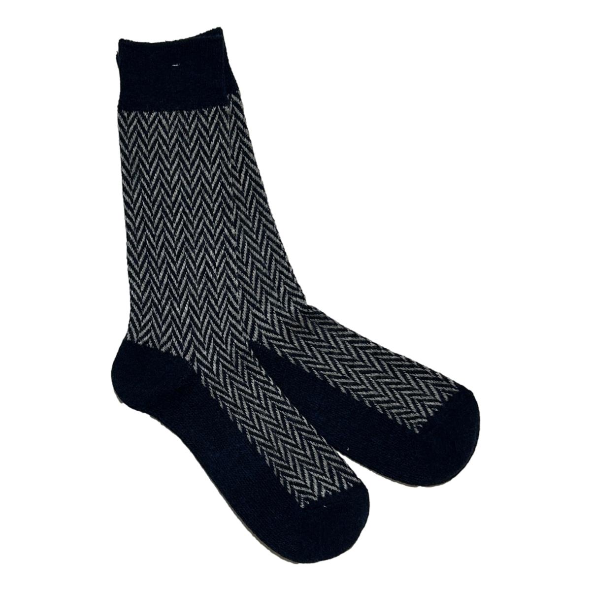 Chevron Crew Light Blue - Socks