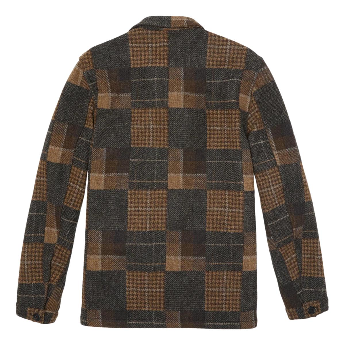 Chore Jacket Brown Wool Patchwork Chore Coat