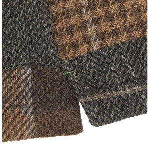 Chore Jacket Brown Wool Patchwork Chore Coat