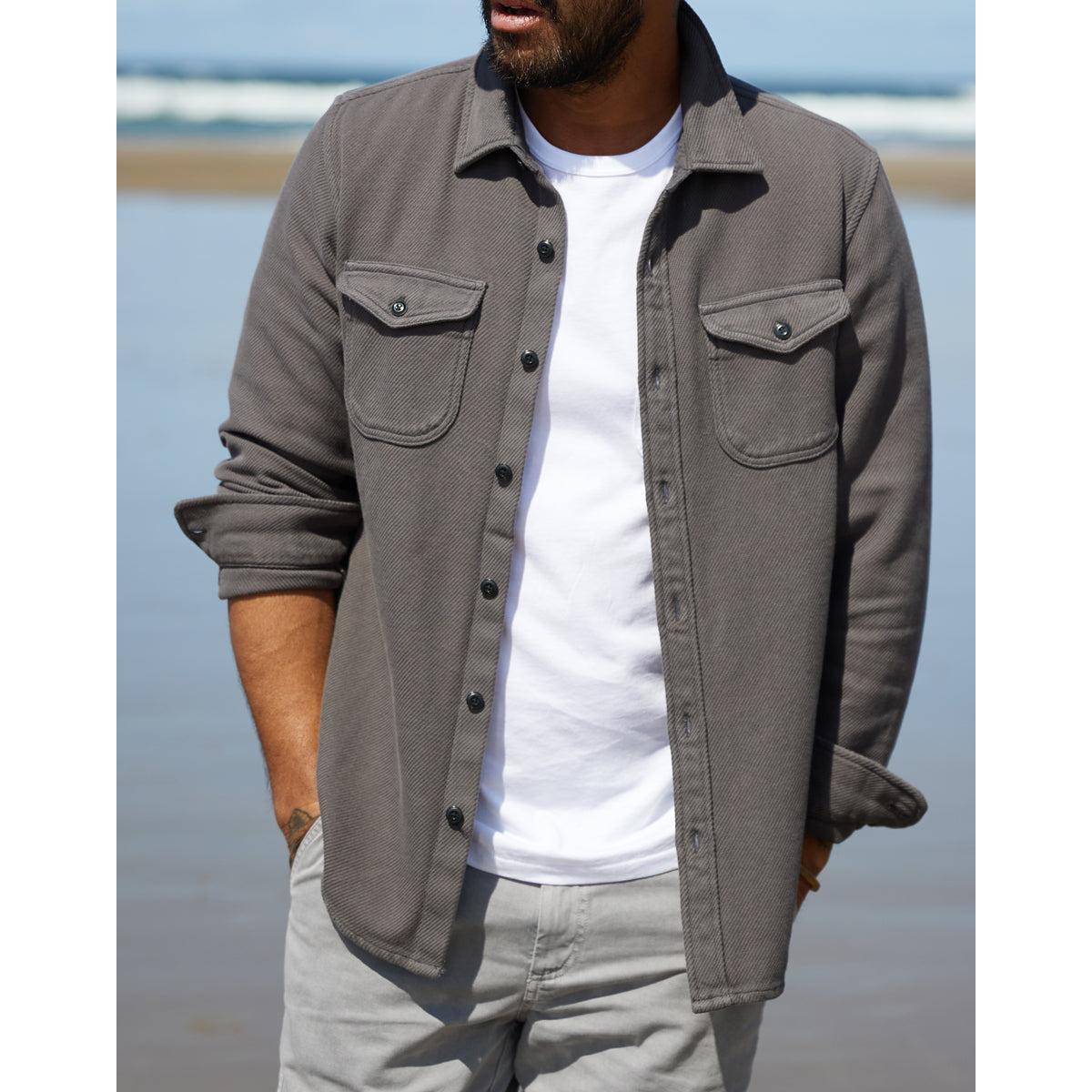 Chroma Blanket Shirt Faded Black - Shirts