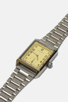Classic Rectangular Watch: Metal Links