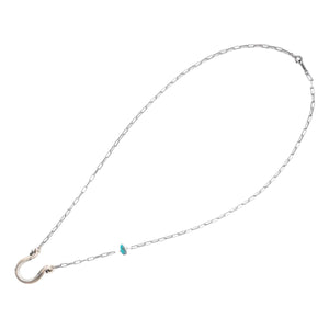 Coin Horseshoe Turquoise Necklace - Necklace