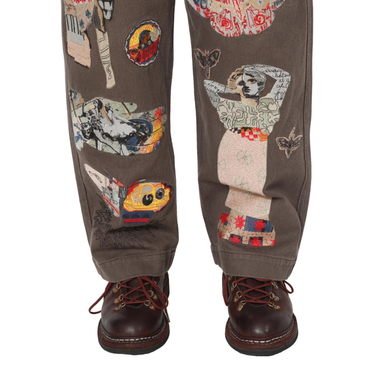 Collage Pant Dark Taupe - Pant