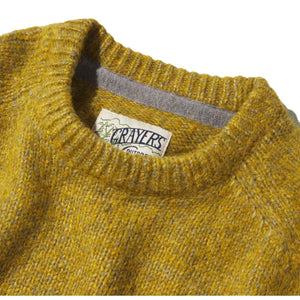 Collegiate Sweater Crew Mustard - sweater