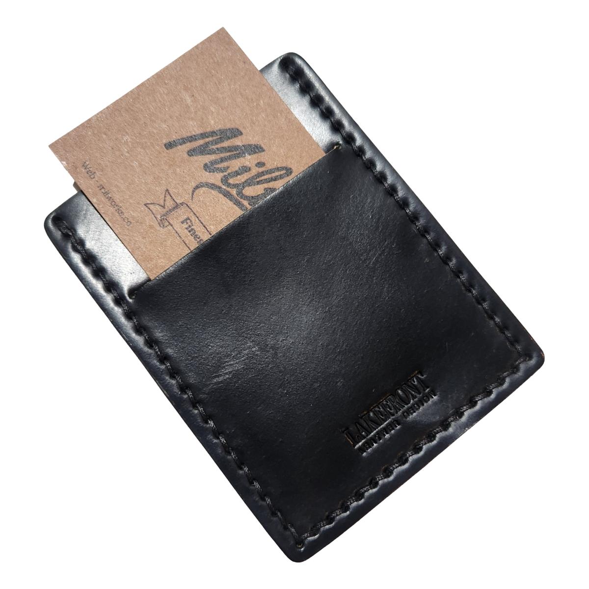 Cordovan Card Wallet Black - Wallet