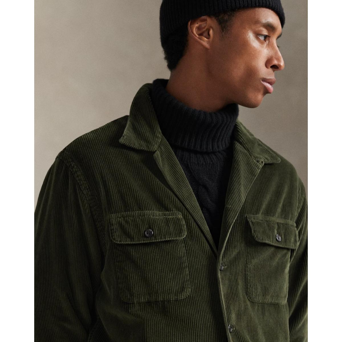 Corduroy Camp Overshirt Armadillo - Overshirt