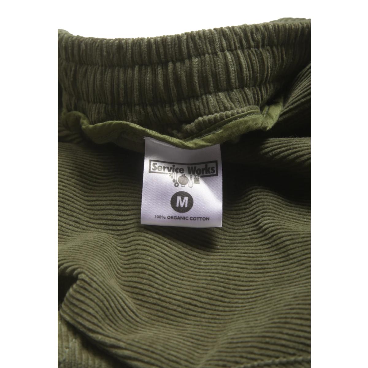 Corduroy Chef Pants Olive - Fatigue Pant