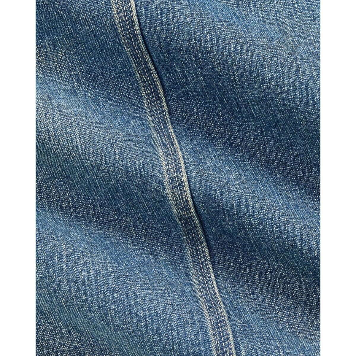Corduroy-Collar Indigo Denim Jacket Wrightsville Wash