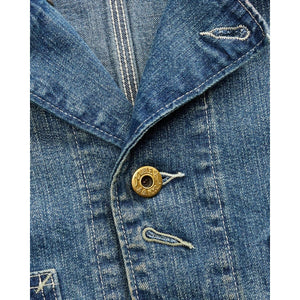 Corduroy-Collar Indigo Denim Jacket Wrightsville Wash