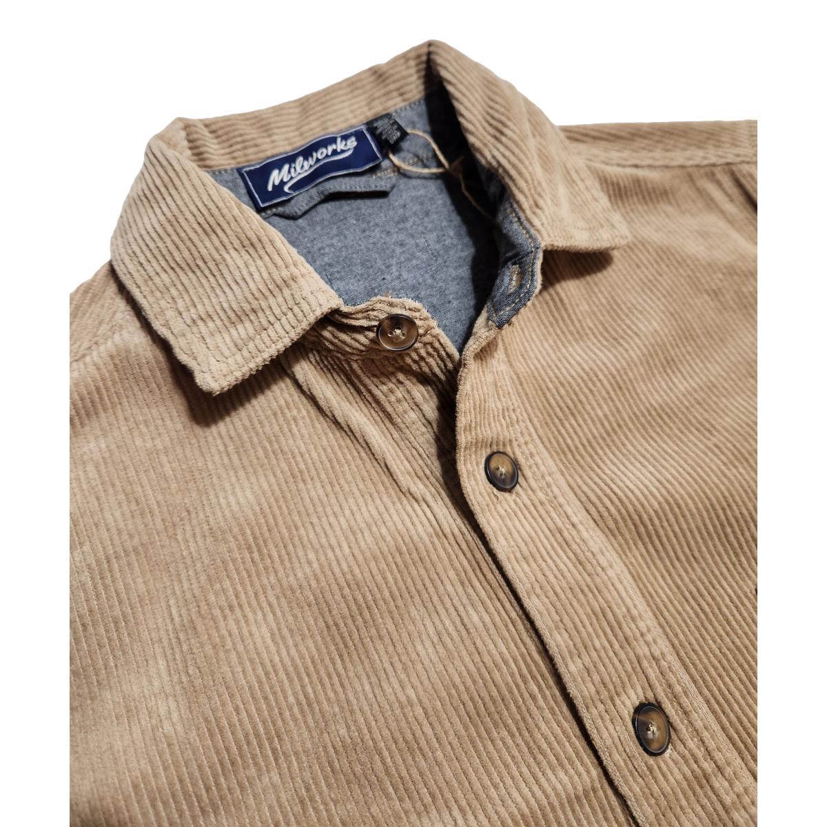 Corduroy Overshirt Tan - Overshirt